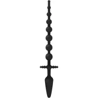 EasyToys - plug anal 2 en 1 - silicone noir