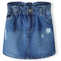 MINOTI Jupe bleu denim / bleu foncé / blanc
