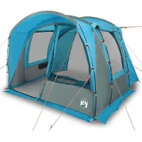 vidaXL Tente de voiture 4 personnes Bleu Imperméable