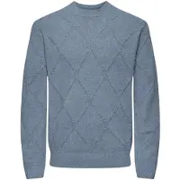Only & Sons Pull-over 'Farid' bleu