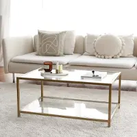 Skye Decor , Astro, Couchtische, Or, Verre, 90 x 40 x 60 cm