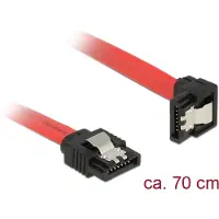 DeLOCK Câble SATA 6 Gb/s Connecteur droit > Connecteur SATA coudé 70