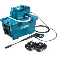 Makita DHW 080 T2K Nettoyeur haute pression sur batterie 36 V ( 2x 18 V ) 80 bar 380 l/h Brushless + 2x batterie 5,0 Ah - sans chargeur