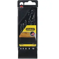 Stanley Cassette de 5 mèches à bois 3 pointes 4-10mm STA56001-QZ