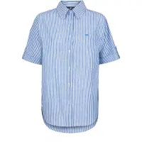 Jimmy Sanders Chemisier bleu / blanc