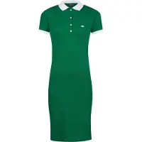 Jimmy Sanders Robe vert foncé / blanc