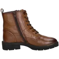 Sub55 Veterschoenen Hoog Veterschoenen Hoog - Cognac - Maat 36