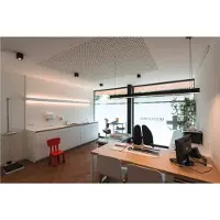 SLV Suspension Glenos, longueur 2 mètres, couleur noire, température de couleur 3000K, forme allongée