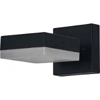 Ledvance ENDURA Classic Spot Square Applique murale extérieure, noire, avec culot GX53 (max 12W) pour un remplacement facile de l'ampoule, tête de lampe orientable, classe de protection IP44
