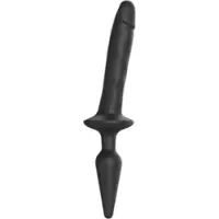 Strap-On-Me / Strap-on-me Swith Réaliste S - Gode en Silicone 2en1 (Noir)