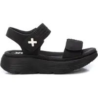 Xti pour femme. 14398605-NEGRO Sandales 143986 noir (38), 3 à 5 cm, Velcro, Casuel