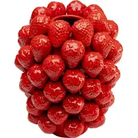 Kare design Vase fraises rouges 30cm