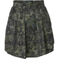 KOROSHI Jupe bleu / kaki / vert foncé