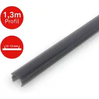 Briloner Pimp your Panel Diffuseur, Pimp your Panel, Barre de diffusion, Serrable, Plastique, Aspect verre fumé, 130 x 1,5 x 1 cm