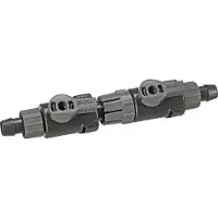 Eheim Double Tap With Quick Release Coupling For Hose Ø 12/16mm Argenté