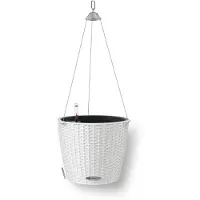 Lechuza Jardinière suspendue NIDO Cottage 28 ALL-IN-ONE Blanc