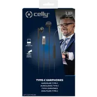 Celly Écouteurs stéréo USB-C noirs