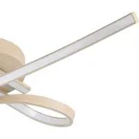 Eglo Éclairage LED de plafond à l’aspect bois Selvina 2 68 cm