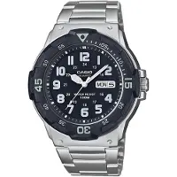 Casio Montre à affichage analogique noir / argent
