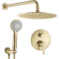 REA Kit De Douche Encastré Ontario Brush Gold + Box