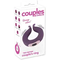 You2Toys - anneau pénien vibrant double moteur rechargeable - violet