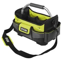 Ryobi RSSSOT1 Sacoche à outils ouverte 17 litres 10 poches 205 x 250 x 340 mm