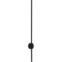 QAZQA Applique murale moderne noire 100cm LED incluse - Clockwise