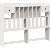 vidaXL Tête de lit avec espace de rangement Blanc 160 cm Pin massif