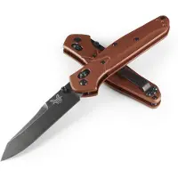Benchmade Couteau pliant Osborne Magnacut DLC, burnt copper aluminum