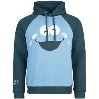 Sesame Street Sweat-shirt à capuche de - Cookie Monster - XL - XXL - pour Homme - bleu - Taille XXL