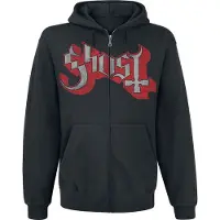 Ghost Sweat-shirt zippé à capuche de - Ring Photo - S - XL - pour Homme - noir - Taille XL