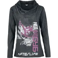 Five Finger Death Punch T-shirt manches longues de - AfterLife - S - M - pour Femme - gris - Taille M