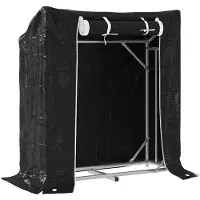 vidaXL Étagère à bois de chauffage avec protection contre la pluie 100,5x40,5x110,5 cm
