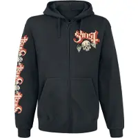 Ghost Sweat-shirt zippé à capuche de - Distressed Papa Skull - S - XXL - pour Homme - noir - Taille XXL