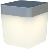 Lutec Lampe d'extérieur portable TABLE CUBE - gris SOLAIRE 6908001337