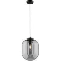 FISCHER&HONSEL GMBH Lampe à suspension en verre fumé Regi Ø 24 cm