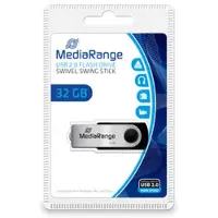 MediaRange MR911 Clé USB 32 Go Noir-Argent