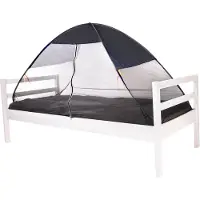 Deryan Tente-lit avec moustiquaire 200x90x110 cm Gris