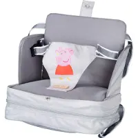 Roba Boosteritz Peppa Pig - Siège gonflable avec accoudoirs surélevés - Rehausseur de siège mobile pour enfants et petits enfants - Pour la maison et les déplacements