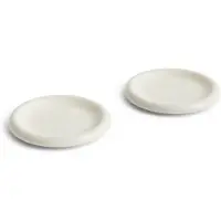 HAY Barro Assiettes Ø18 cm - Lot de 2 Off-White