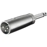 Pro Adaptateur audio Xlr mâle 3pins vers Jack 6.35 mâle mono cd27452