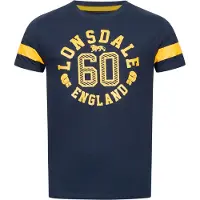 Lonsdale T-Shirt bleu marine / jaune