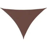 vidaXL Voile de parasol tissu oxford triangulaire 5x5x6 m marron