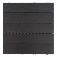 MCW Carrelage en WPC -E20, aspect bois pour balcon/terrasse,