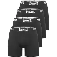 Lonsdale Boxer de - West Challow (Lot de 4) - S - XXL - pour Homme - noir - Taille XXL