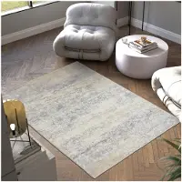 TecTake Tapis design vintage - Dalia - Tapis à poils ras pour le salon, la chambre d'enfant, la chambre à coucher ou le couloir - Lavable - Dim. div. - 160x230cm - beige