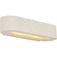 QAZQA Applique murale scandinave beige UFO 2 lumières - Plaster