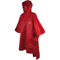 Tatonka Poncho 1, cape de pluie, rouge