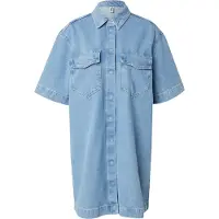 ONLY Robe-chemise bleu denim