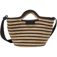 Marc O'Polo sac à épaule sac à épaule bandoulière Jonni Shopper Black / Nature marron clair noir
